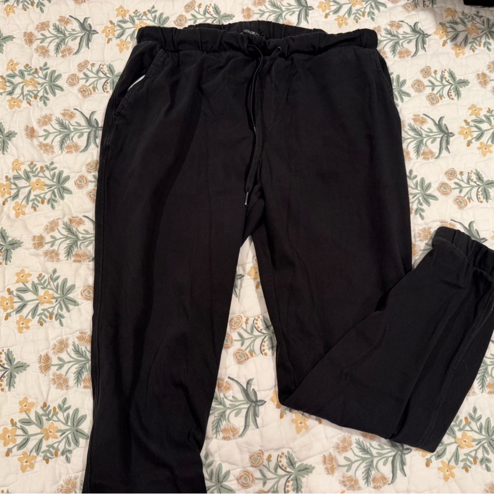 Go Colors Casual Black Denim Joggers